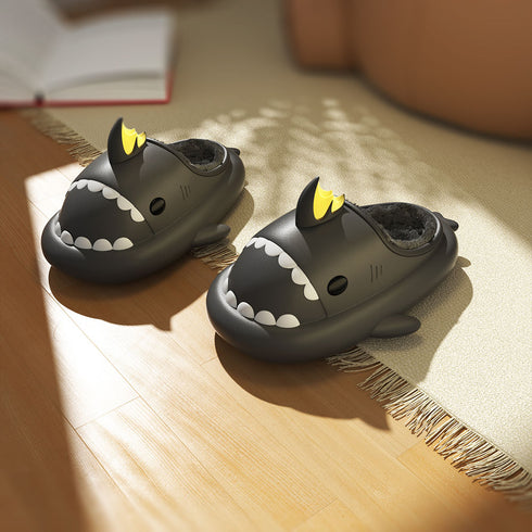 Sharkicks Basic - Invierno, Pantuflas de Tiburón Dragón Koi, Tacón Abierto